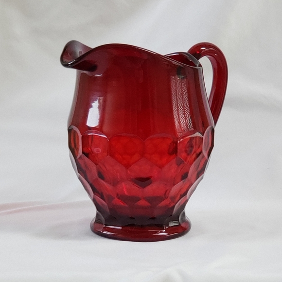 VINTAGE! Ruby Red Pitcher by Duncan Miller - Picture 2 of 10